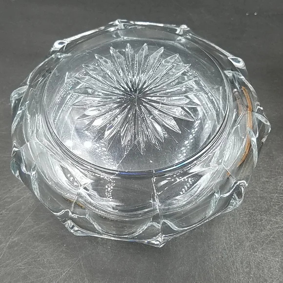 Vintage 1930's Heisey Glass Jeweled Ormolu Dresser Box